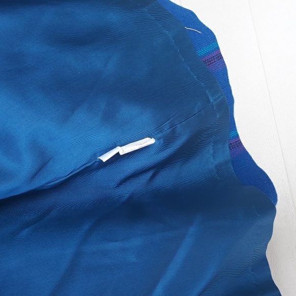 Vtg Pendleton virgin wool blazer size 14 blue plaid USA made - Picture 5 of 6